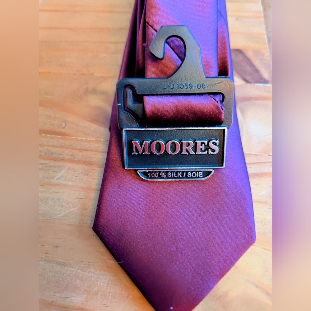 Pronto Uomo Burgundy Silk Tie